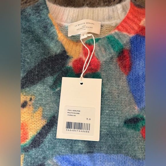 ❗️Sold❗️ NWT - Sezane Delphe sweater - multicolor - size S - Picture 12 of 12
